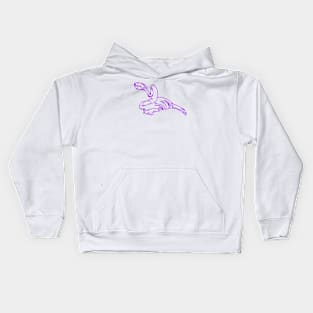 dino_019-purple Kids Hoodie